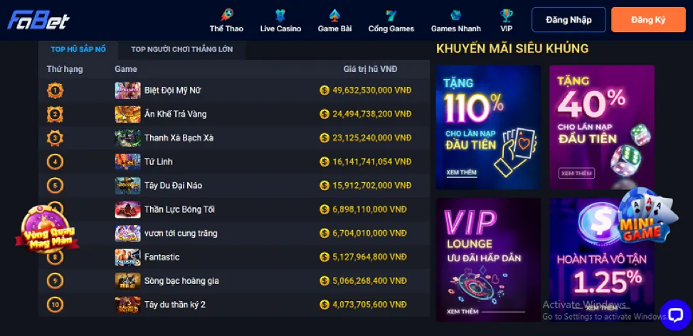 Khuyến mãi casino trực tuyến hb88 net